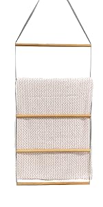 Blanket Ladders for the Living Room Wood Farmhouse Decorative Ladder for Towels