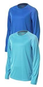 LEAO Boys UPF 50 Long Sleeve Sport Rash Guard Swim Shirt Quick Dry Youth Outdoor Hiking Sun Protect