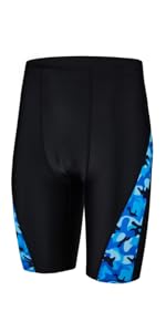 LEAO Youth Boys Swim Jammers Solid Swimsuit