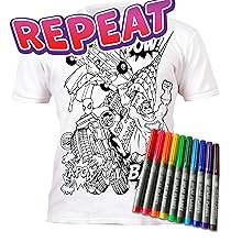 Superhero coloring tshirt