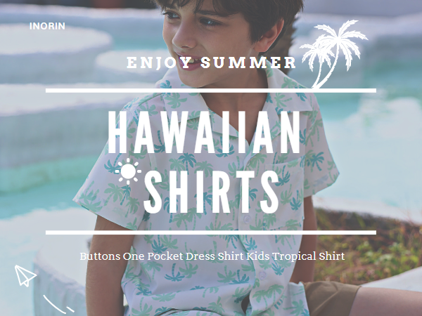 Boys Short Sleeve Hawaiian Shirts