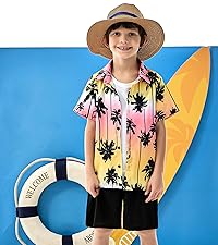 boys 2pcs Hawaiian shorts sets