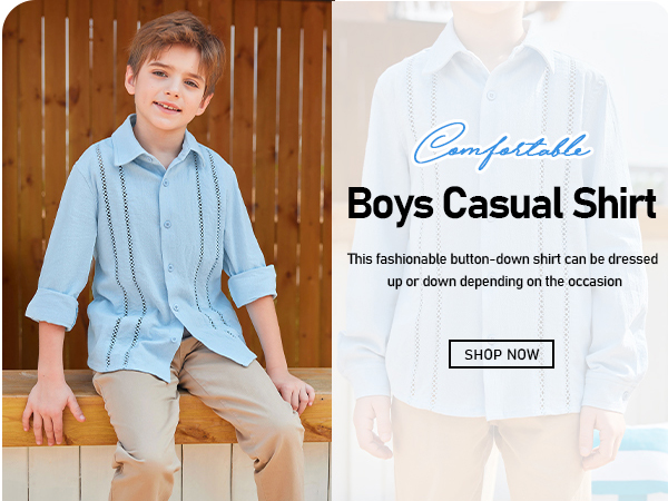 Boys Long Sleeve Shirts