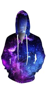 Galaxy Zipper Hoodie