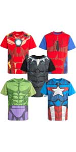 Marvel Avengers Boys'' T-Shirts - 5 Pack