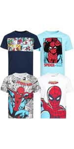 Marvel Boys'' Spider-Man T-Shirt - 4 Pack