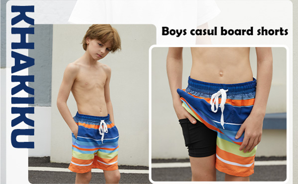 KHAKIKU boy board shorts 6-18 Years