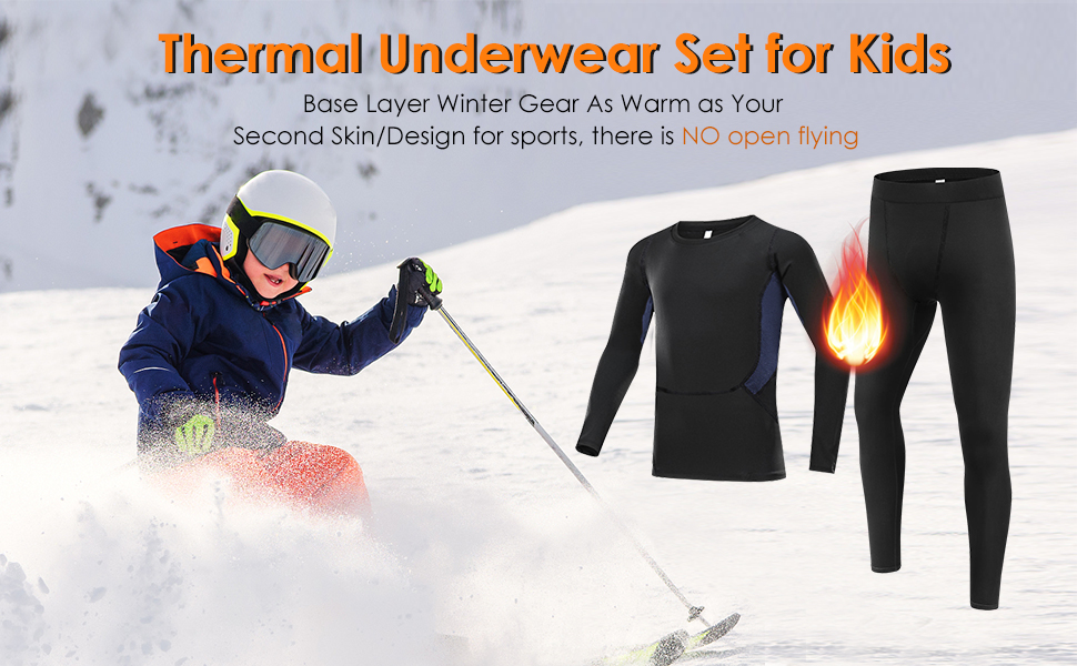 kids thermal underwear set