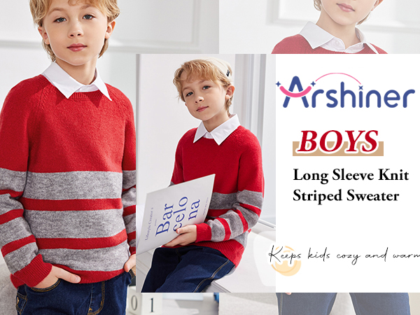 Arshiner Kids Boys Long Sleeve Sweater