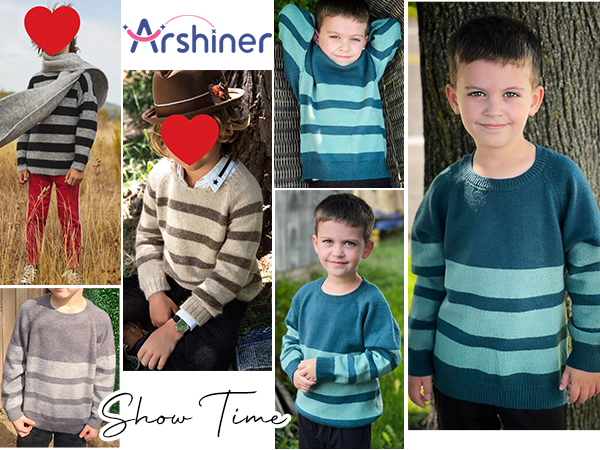 Arshiner Kids Boys Long Sleeve Sweater