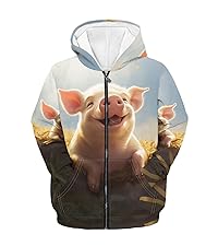 pig hoodies for kids