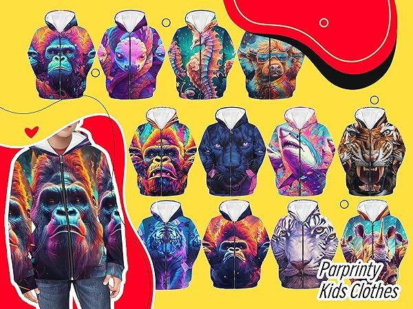 Animal Gorilla Hoodies