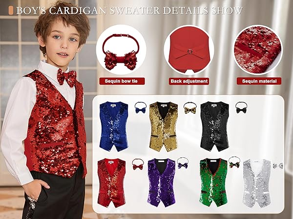 boys sequin vest