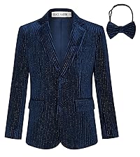 GRACE KARIN Boys Velvet Blazers