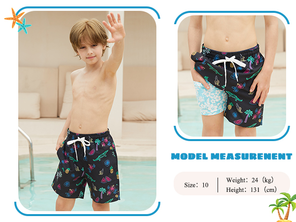 boys swim trunks with compression liner