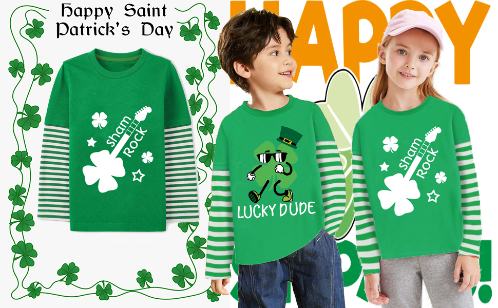 kids st ptricks day shirt