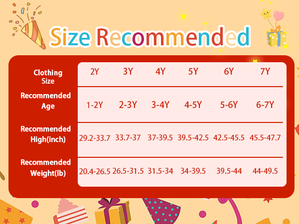 boys birthday shirt size chart