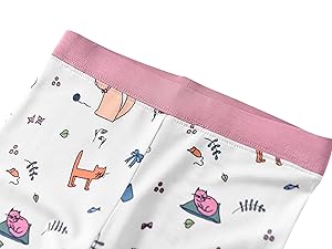 bamboo pajama set baby girl cats