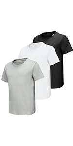 Kids basic quick dry short sleeve shirts