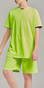 boy athletic shirt and shorts