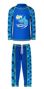 TFJH E Boys Long Sleeve Swimwear uv 50+