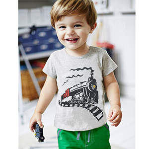 toddler pajamas train t-shirt for boys