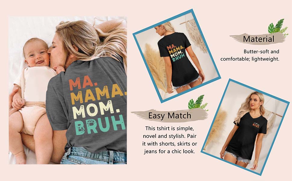 BOY MAMA SHIRT BOY MOM SHIRT MA MAMA MOM BRUH SHIRT