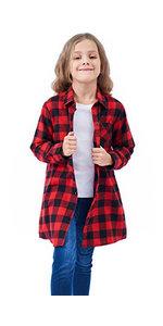 girls plaid shirt, flannel shirt