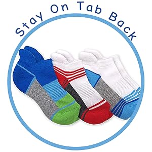 boys tab back sport socks