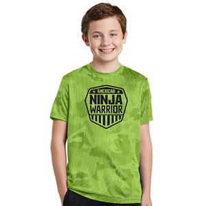 American Ninja Warrior Kids Camo Short Sleeve Performance T-Shirt