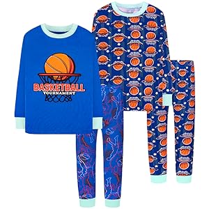 Boys Basketball Pajamas, Boys Pjs, Basketball Sleepwear, toddler pj, Basketball kids jammies