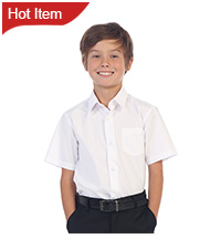 Gioberti Boy''s Short Sleeve Solid Dress Shirt