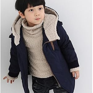 Baby Boys Girls Winter Jacket Fleece Lined Down Cotton Windproof Coat