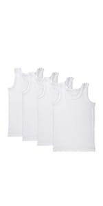 boys white undershirts tank tops 