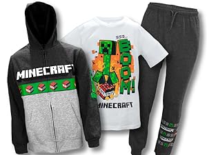 MINECRAFT BUNDLE HOODIE T-SHIRT PANTS CLOTHING APPAREL