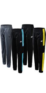 Boys'' Sweatpants - 4 Pack Active Tricot Joggers