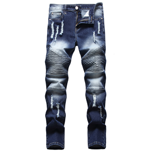 boys biker skinny fit ripped jeans distressed stretch fashion denim pants for kids