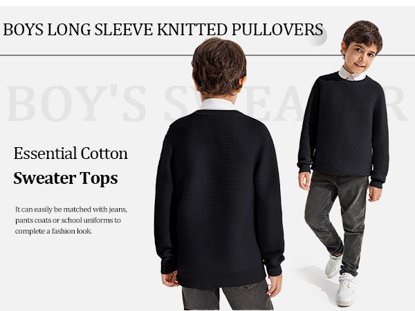 Essential Cotton Sweater Tops