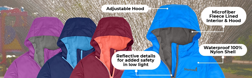 waterproof boys rain coat