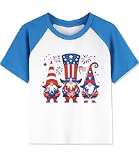 Toddler Kids USA Flag Gnomes Shirt 4th of July Celebration Patriotic T-Shirt 