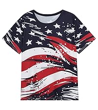 Goengmo Toddler Kid 3D Print Independence Day Shirts 4th-of-July T-Shirt  Short Sleeve Shirts