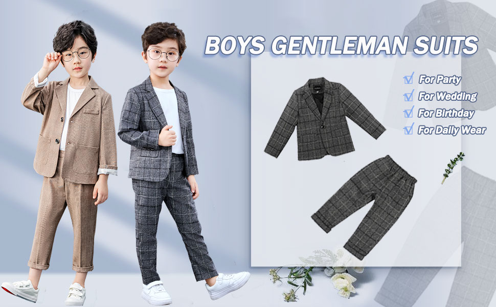 boys plaid suit