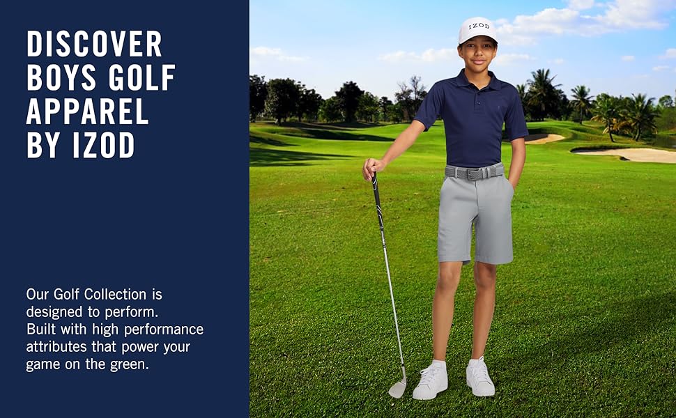 Discover Boys Golf Apparel by IZOD