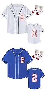 2 years old toddler boys girls birthday t shirt baseball shirt tops