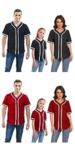 Family Matching Outfits Baseball Shirts Mommy and Me Daddy Summer Sports Casual Short Sleeve T-Shirt