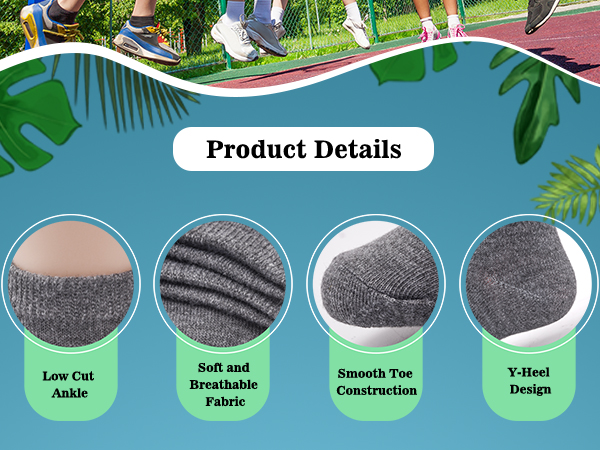 Details of low cut ankle socks