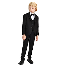 Lilax Boys Formal Suit 5 Piece Outfit Dresswear Suit Set