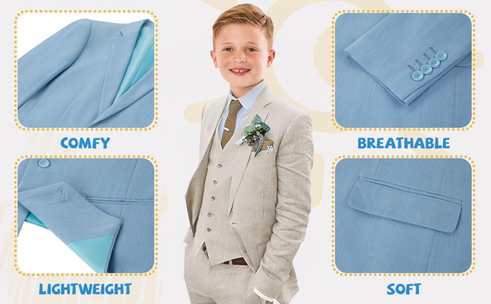 boy linen suit