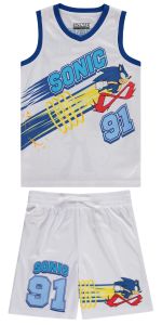 Boys Sonic Basketball Jersey and Shorts Set