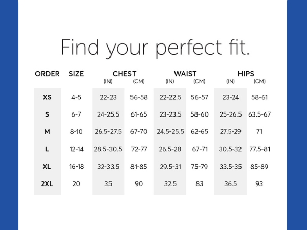 boys size chart